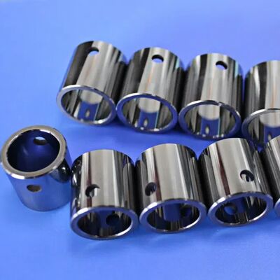 Non-Magnetic WC-Ni Alloy Tungsten Carbide Sleeve with Precision Holes for MRI & Semiconductor Equipment