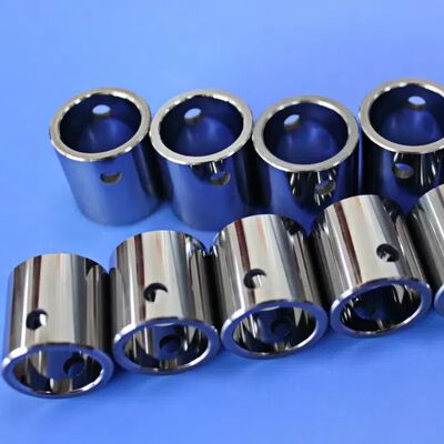 Non-Magnetic WC-Ni Alloy Tungsten Carbide Sleeve with Precision Holes for MRI & Semiconductor Equipment